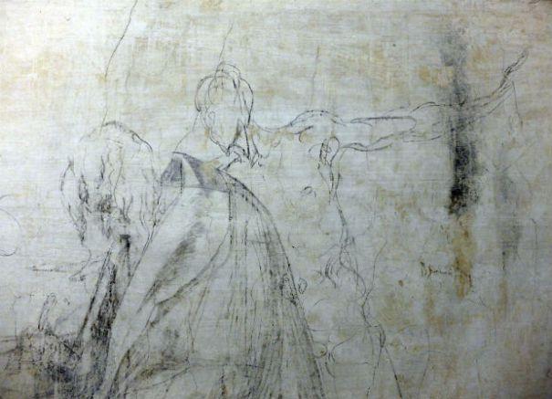 Disegni-di-Michelangelo-nel-sotterraneo-della-Sagrestia-Nuova-di-San-Lorenzo