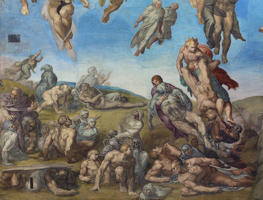Michelangelo-Giudizio-Universale-dettagli